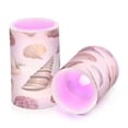 thumbnail image 7 of Yayeee Flameless Candles with Remote Flickering Battery Operated Multi Color Changing, Beige Watercolor Seashells, 7 of 7