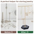 thumbnail image 7 of Jewelry Organizer  Necklace Bracelet Ring Stand Dislpay for Women，3-Tires Rack ，Easy Install with Suitable Screws,Gold, 7 of 7