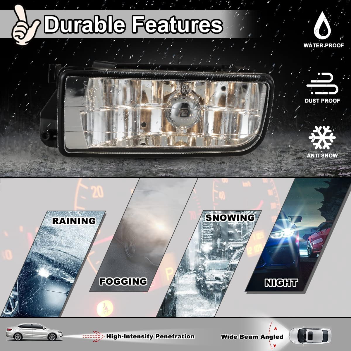 1995 1996 1997 1998 1999 BMW E36 M3 Xenon HID Conversion Kit Fog Lamps Driving Lights