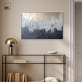 thumbnail image 3 of Silvered Layers Canvas Blue Abstract Art by Art Remedy, Silver Frame, 36" x 24", 3 of 7