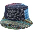 thumbnail image 5 of CoCopeaunts Women Bucket Hats Spring Summer Sunscreen National Style Fisherman Hat Mens Double-Faced Wear Bucket Cap Folding, 5 of 8