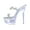 3Silver, variant on Women's Platform High Heeled Sandals Clear Luminous Party Dressy Shoes Battery-powered