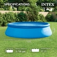 thumbnail image 3 of Intex 15ft x 48in Easy Set Above Ground Inflatable Pool w/ Pump and Solar Cover, 3 of 12