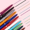 thumbnail image 5 of SDJMa 12Pcs Green Blue White Black Brown Purple Color Gel Glitter Eyeliner Pencils Set for Women Waterline Waterproof Smudge Proof ,Create Sparkling Eye makeup, 5 of 8