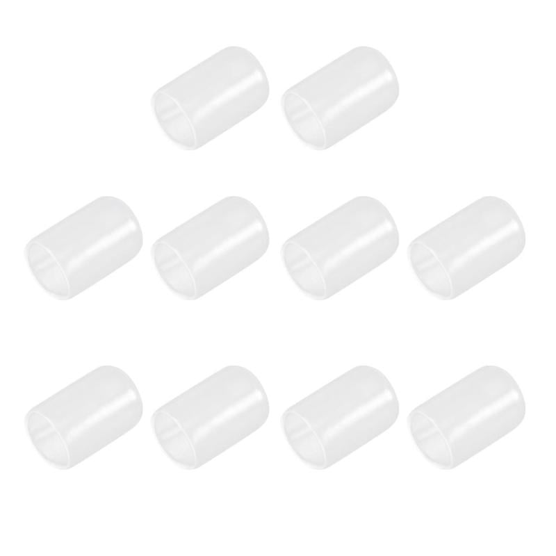 10Pcs Clear Silicone Pool Cue Tip Protector Saver Sleeve Billiard Accessory