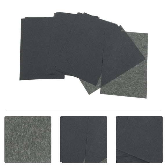 ORDDIART 2 Sets Oil Blotting Paper Black Rectangular For Home Use By Women Men