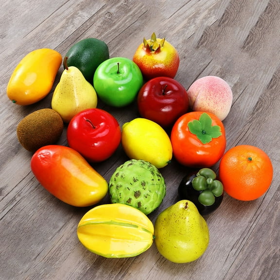 FRCOLOR  4 Pcs Artificial Fruit That Look Real Realistic Faux Fruits Decorative Brown