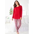 thumbnail image 5 of Dreams & Co. Plus Size Relaxed Pajama Pant, 5 of 6