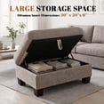 thumbnail image 3 of Poshby 71.25''W Sectional Sofa Loveseat with L-Shaped, Storage Ottoman, Chenille for Living Room, Brown, 3 of 12