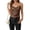 #03Brown, variant on Silk Satin Tank Tops for Women Scoop Neck Sleeveless Camisole Tops 2026 Summer Basic Blouses Blue XL