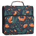 thumbnail image 5 of FORMRS Zipper Binder with Shoulder Strap 2-inch Ring 500 Sheet Capacity File Bag, Whimsical Foxes Pattern, 5 of 5