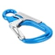 thumbnail image 4 of Clip de mosquetón, gancho de presión de doble bloqueo, resistencia de 35kN, uso versátil, gancho de presión de resorte de aleación de aluminio para Azul, 4 of 8