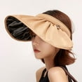 thumbnail image 4 of Sun Hat for Women - Wide Brim Sun Hat, Packable UV Protection Visor Floppy Womens Beach Cap, 4 of 8