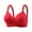 Red, variant on BVOFAR Push Up Bras for Women with Support and Lift Comfort Full Coverage Bra Everyday Gather Bras No Underwire Breathable Bra