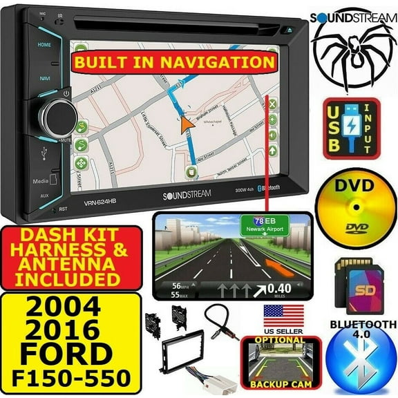 2004-2016 FORD F & E SERIES  NAVIGATION GPS CD/DVD BLUETOOTH Car Radio Stereo