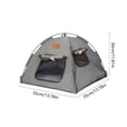 thumbnail image 3 of Tienda de campaña para mascotas para todas las estaciones, para gatos y perros: refugio semicerrado lavable estilo camping para uso en interiores y viajes., 3 of 6