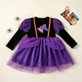 thumbnail image 2 of Xmyrz Girl'S Dresses Halloween Long Sleeve Midi Dress Role Play Performance Party Mesh Casual Dresses, 2 of 7