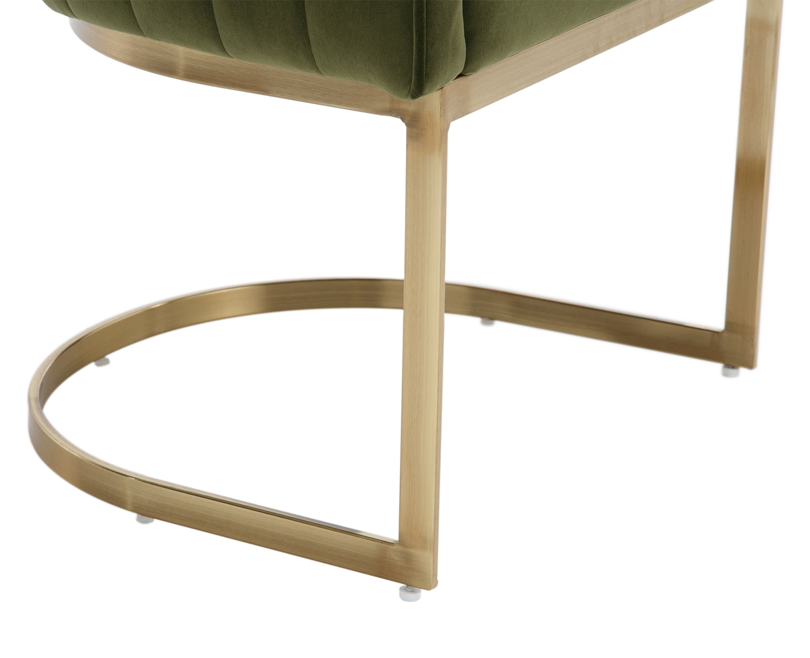 Dayalane Modern Barrel Dining Chairs Set of 2, Velvet Upholstered Kitchen snd Dining Room Side Chairs, Comfy Armchair with Metal Frame for Dining Room Living Room Bedroom Cafe, Green
