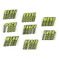 thumbnail image 4 of STIFFIE Techtron Day Glow Yellow/Black 3" Alpha-Numeric Identification Custom Kit Registration Numbers & Letters Marine Stickers Decals for Boats & Personal Watercraft PWC, 4 of 9