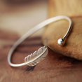 thumbnail image 3 of Pulsera de plata 925 para mujer, estilo bohemio, tamaño ajustable, brazalete de hoja abierta, regalo de joyería de moda para mujeres y niñas para cumpleaños, Navidad y vacaciones LingWen 9024719121970, 3 of 5