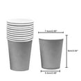thumbnail image 3 of Disposable Paper Cups, 60pcs Blue Paper Cups For DIY Wedding Party Picnic BBQ Travel and Event 8OZ, 3 of 6