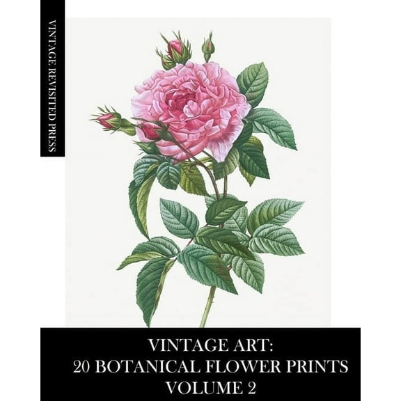 Vintage Art: 20 Botanical Flower Prints Volume 2: Ephemera for Framing, Collage and Decoupage, (Paperback)