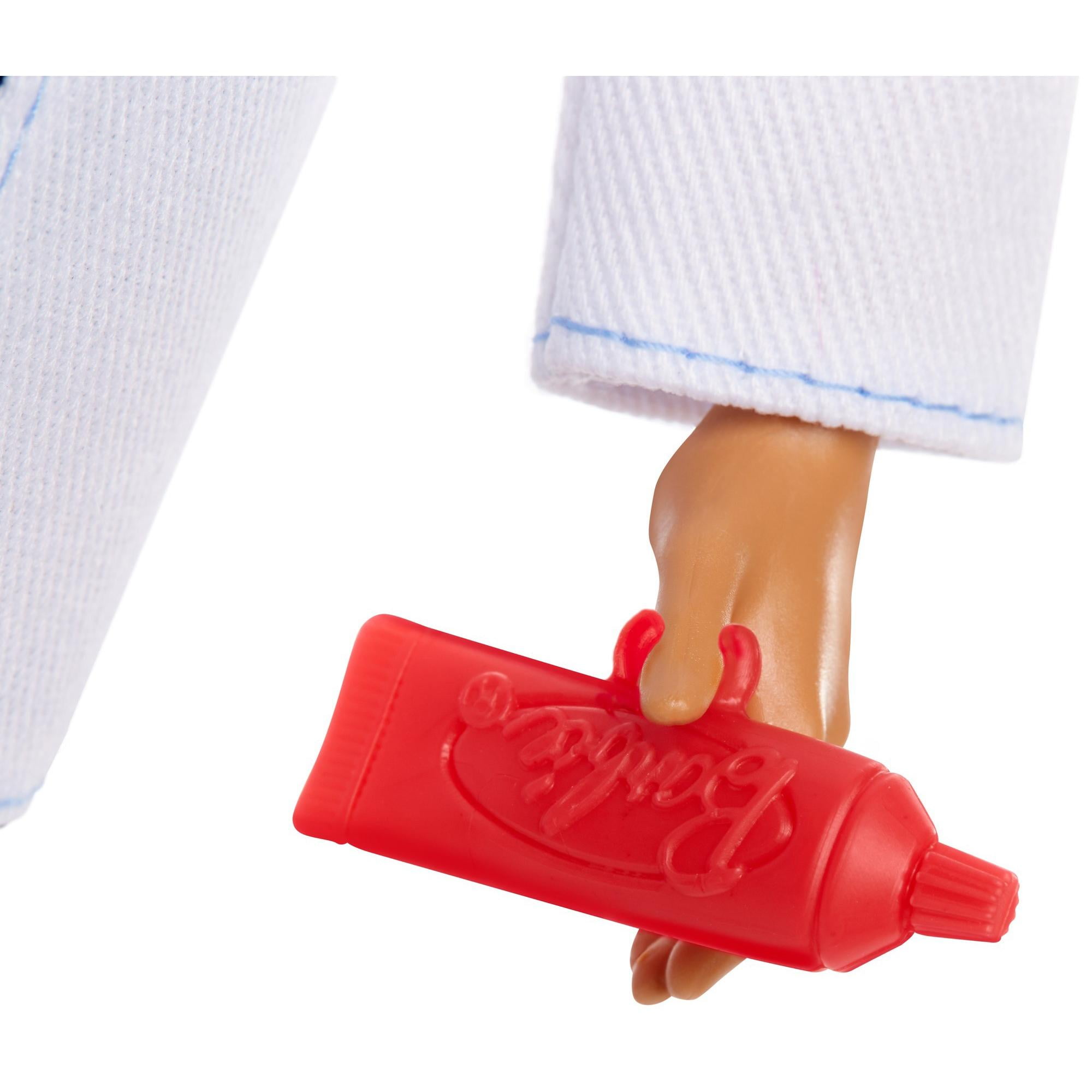 Barbie Career Ken Dentist Doll with Professional Dental Coat Plus 2 Dental Toothbrush and Toothpaste Accessories for Ages 3 Years and Up Walmart