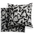 thumbnail image 4 of Drew Barrymore Flower Vintage Soft Black Watercolor Geo Stripe Euro Sham Pair 26x26, 4 of 5