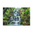 thumbnail image 3 of Waterfall w Maple Trees Kyoto Garden Canvas Wall Art for Home Decor Ready-to-Hang, 3 of 18