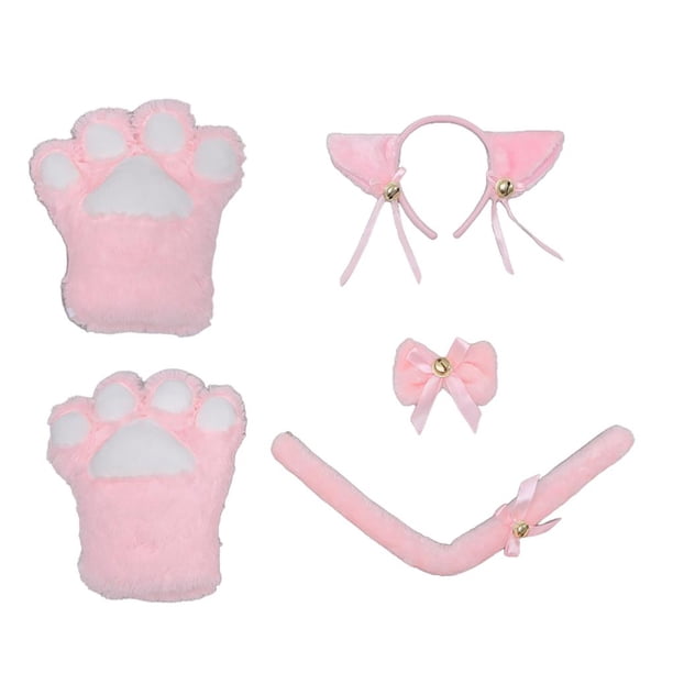 Conjunto De Cosplay De Gato Con Orejas De Cola De Gatito Dibujos Animados Ropa De Juego De Rol Cómoda Suministros De Fiesta Para Halloween Navidad N.° 3 matsuzay AP007716-04