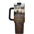 thumbnail image 2 of Hunting Gifts for Men from Daughter Son, Father Son Hunting Tumbler 40oz with Handle and Straw, Unique Hunter Partner for Life Coffee Cup, Deer Birthday Present for Husband & Grandfather, 2 of 8