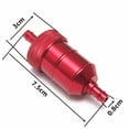 thumbnail image 4 of koolsoo 5/16" Metal Inline Fuel 5/16 Inch Auto Boat Marine Lawn Mower Tractor Red, 4 of 9