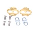 thumbnail image 1 of Bike Pedal Cleats, High Accuracy Bicycle Cleats Corrosion Resistance 1Pair Copper Precise Processing  for Bike, 1 of 8