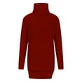 thumbnail image 6 of Tungbrin Plus Size Turtleneck Sweater for Women Long Sleeve Solid Knit Pullover Tops Fall Going out Trendy Casual Clothes, 6 of 7