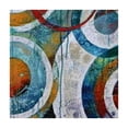thumbnail image 4 of Acheng Circles Lines Colors Square Table Cloth 100% Polyester Fiber 46*46, 4 of 8