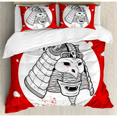 Ambesonne Kabuki Mask Duvet Cover Set Walmart Com Walmart Com