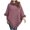 Pink, variant on ZQUUVOU Women's Fall Winter Knit Cape Poncho Solid Color Pullover Faux Fur Trim Cable Knit Chunky Turtleneck Cardigan Beige