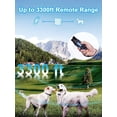 thumbnail image 2 of Dog Shock-Absorbing Collar for 2 Dogs (5-120 lbs) - 3300ft Waterproof Training Collar for Large, Medium, and Small , with Rechargeable Remote Control, Buzzer (1-8), Vibration (1-16),, 2 of 8