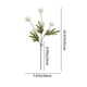 thumbnail image 3 of Juego de 4 flores artificiales de seda de 5 cabezas de cebolleta y crisantemo | Plantas suculentas de plástico | Tallos suaves y flexibles | Decoración para bodas en interiores | Arreglo de mesa e, 3 of 5