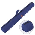 thumbnail image 2 of WeDecorBay Lightweight Canvas Fishing Rod Bag Large Capacity Umbrella Compartment External Pocket Durable Oxford Cloth Fishing Gear Storage Ideal for Outdoor Activities Hiking Camping Blue,Free Size, 2 of 7