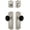 Satin Nickel, variant on Grandeur 853498 Parthenon Solid Brass Rose Single Cylinder Keyed Entry Deadbolt And