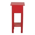 thumbnail image 4 of Sunset Trading Cottage Narrow Wood Side Table in Distressed Antique Red, 4 of 5