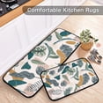 thumbnail image 6 of Kitchen Mat Set of 2 Kitchen Runner Rugs Non Skid Washable Standing Mat for Floor Home Sink Office Laundry Bathroom Bedroom Green Leaves, 6 of 6