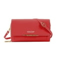 thumbnail image 3 of Caixia Women's Wallet on Chain Crossbody Clutch Bag Medium Long PU Leather Metal Clasp Shoulder Handbag for Daily Travel and Shopping Stylish Everyday Design, 3 of 5