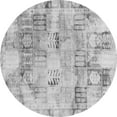 thumbnail image 1 of Ahgly Company Indoor Round Abstract Gray Modern Area Rugs, 3' Round, 1 of 4