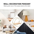 thumbnail image 3 of CRILSTYLEO Wall Decor Shelves Golden Wood Round Shape Storage 1Pack, 3 of 8