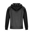 thumbnail image 3 of Havenx Men's Military Hoodies Pullover Lace Up Raglan Long Sleeve Hoodie with Pockets Color Block Hooded Sweatshirts Workout Hiking Outdoor Hunting Fall Winter Athletic Jacket,Gray M, 3 of 3
