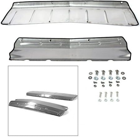 - Cadillac SRX 10-14 Front Rear Bumper Skid Plate Aero Diffuser Body Kit Brushed