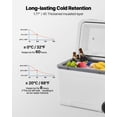 thumbnail image 6 of VEVOR Portable Cooler, 45 QT Wheeled Cooler with Ice Retention, Heavy-Duty Handles and Cup Holder, Lightweight Rigid Material Insulated Portable Cooler, Suitable for Family Picnics and Long Trips, 6 of 9