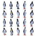 thumbnail image 1 of ColoMX 32pcs creative pingüin figurine decoración modelo de pingüino artesanías de animales duraderas, 1 of 7